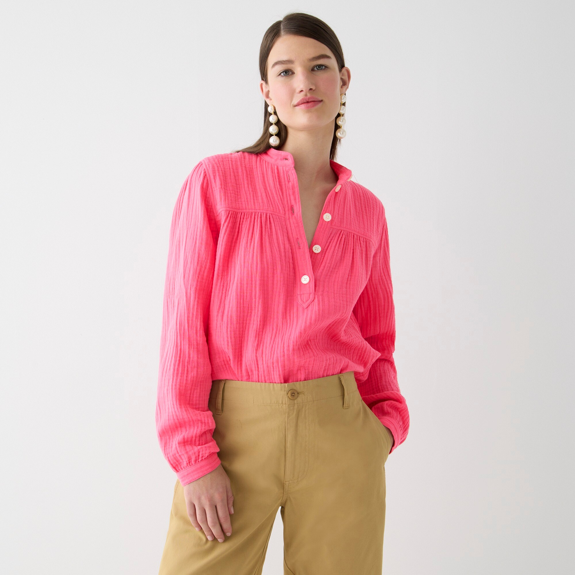 J.Crew Fresco Top In Soft Gauze For Women