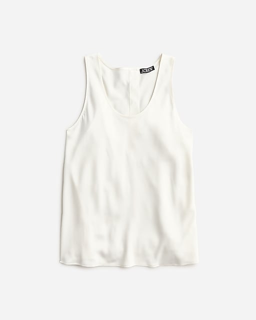  Sleeveless shell top in everyday crepe