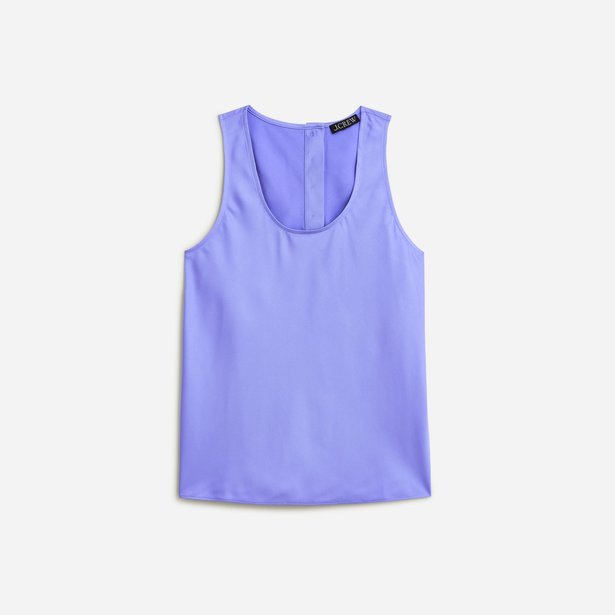 Sleeveless shell top in everyday crepe