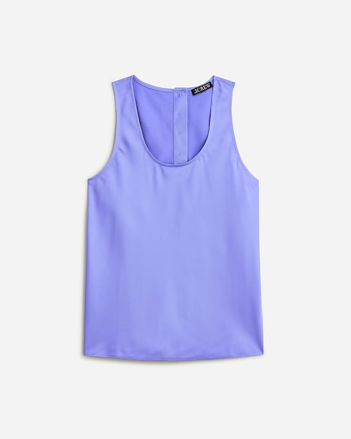 womens Sleeveless shell top in everyday crepe