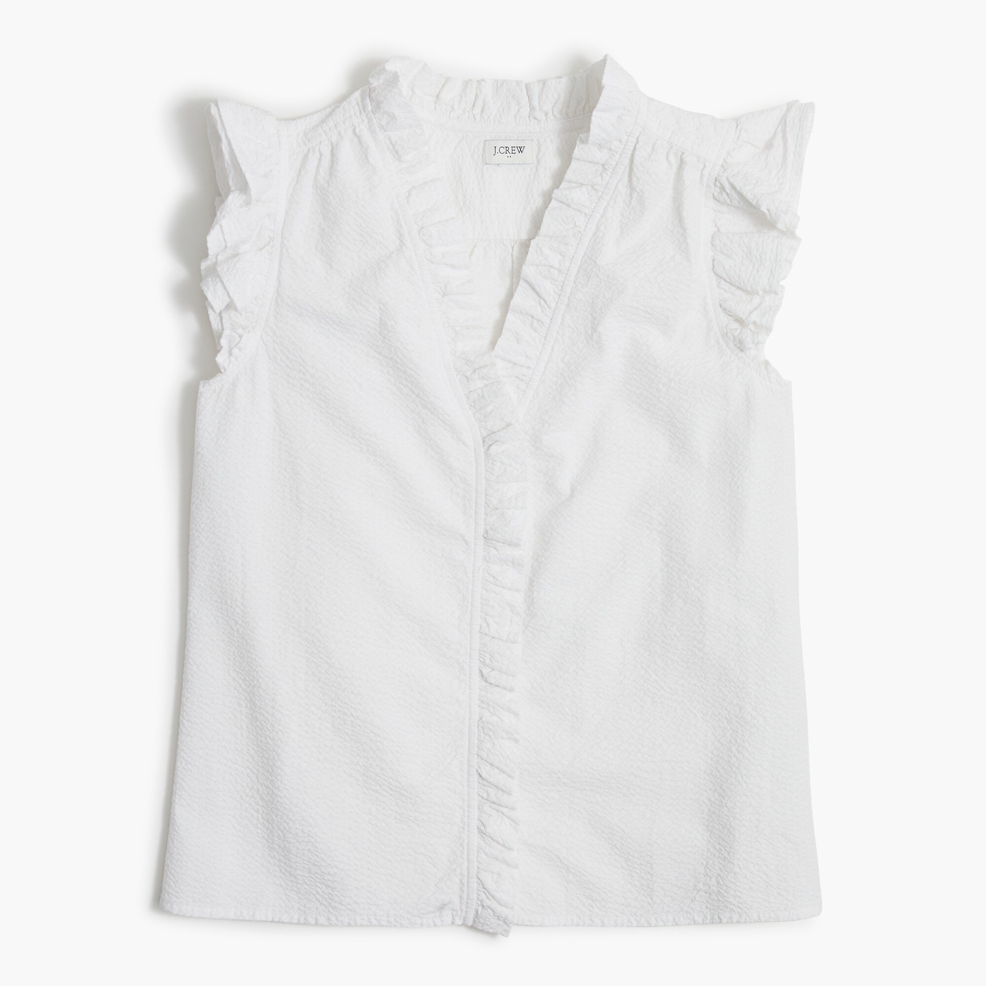 sleeveless ruffle top for women