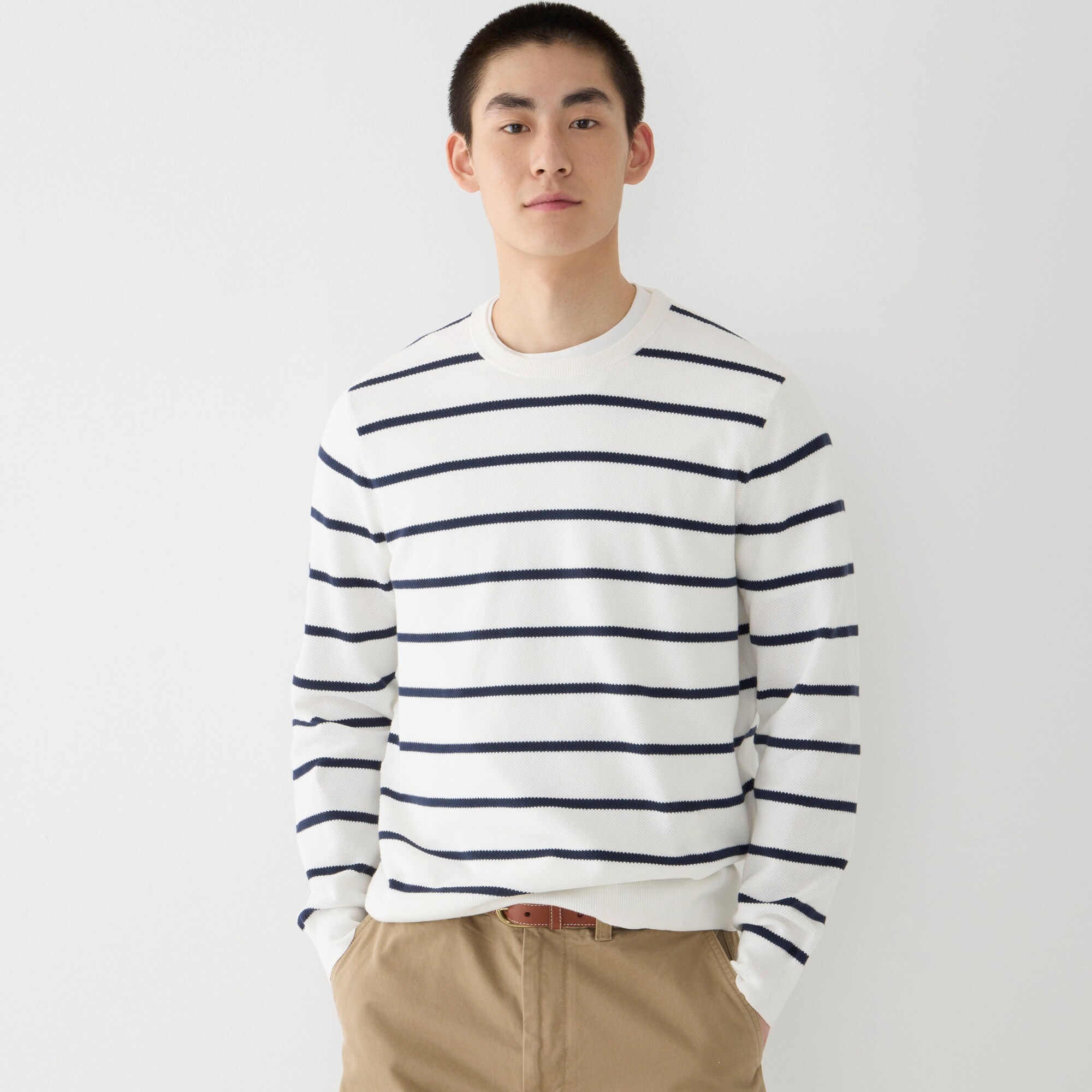 J crew striped clearance sweater