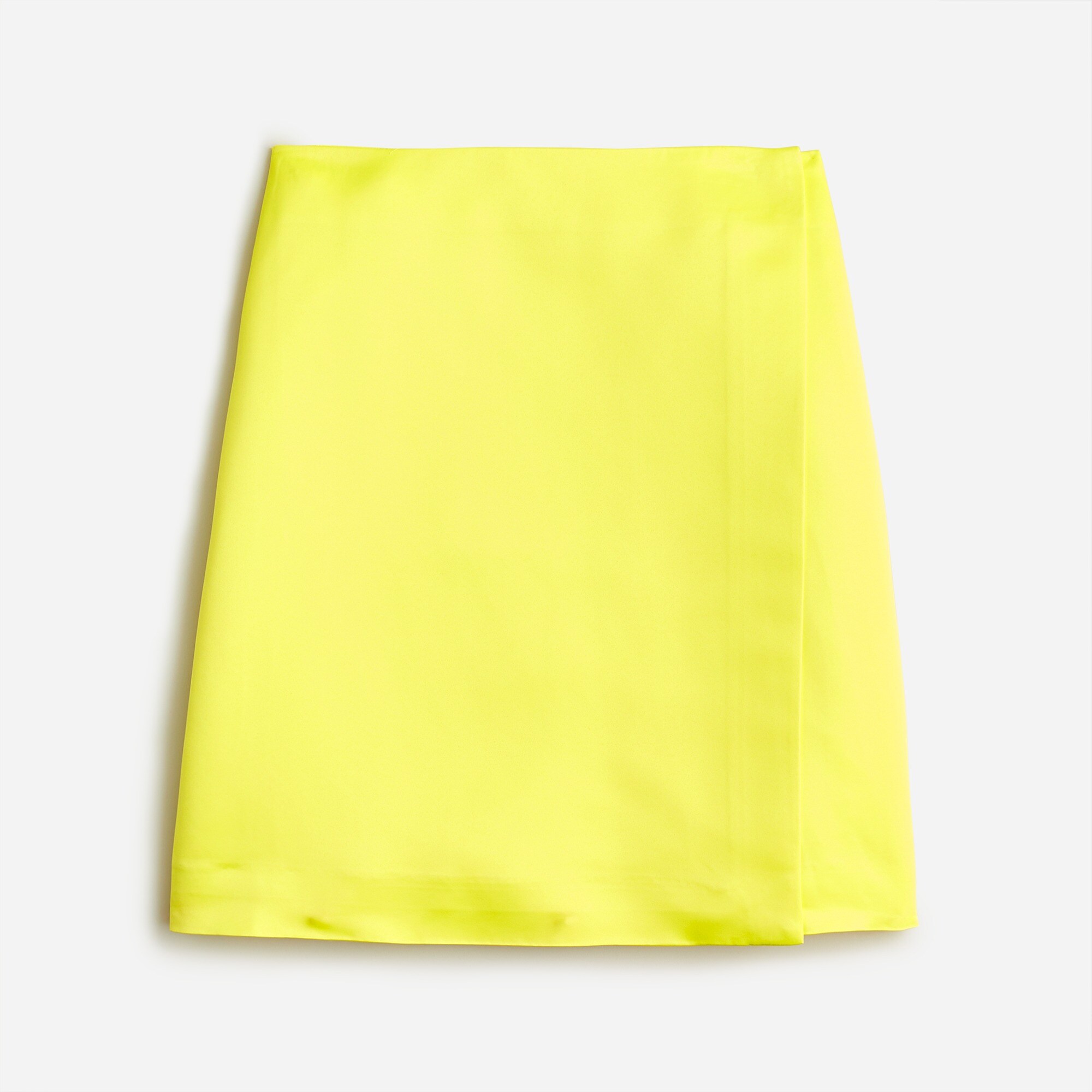 J.Crew: Limited-edition Faux-wrap Mini Skirt In Duchesse Satin For Women