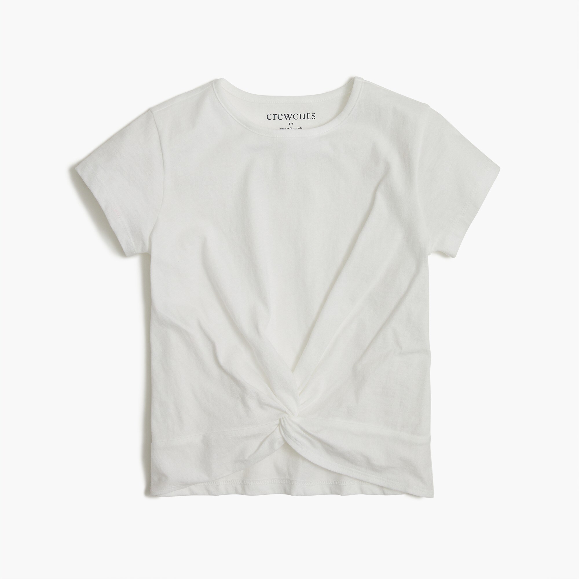 girls' twist-front tee for girls