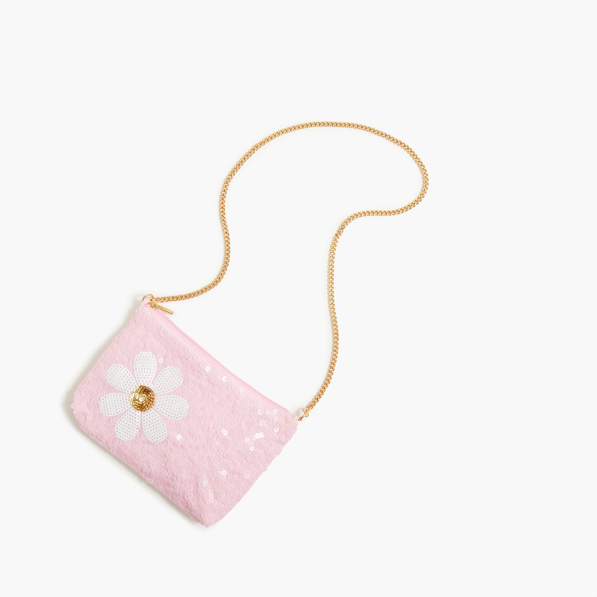 Girls' daisy sequin bag