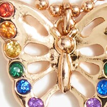 Girls&apos; butterfly pendant RAINBOW factory: girls&apos; butterfly pendant for girls