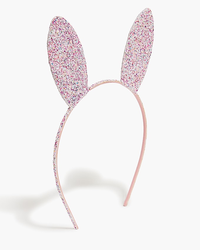 factory: girls&apos; bunny ear headband for girls, right side, view zoomed