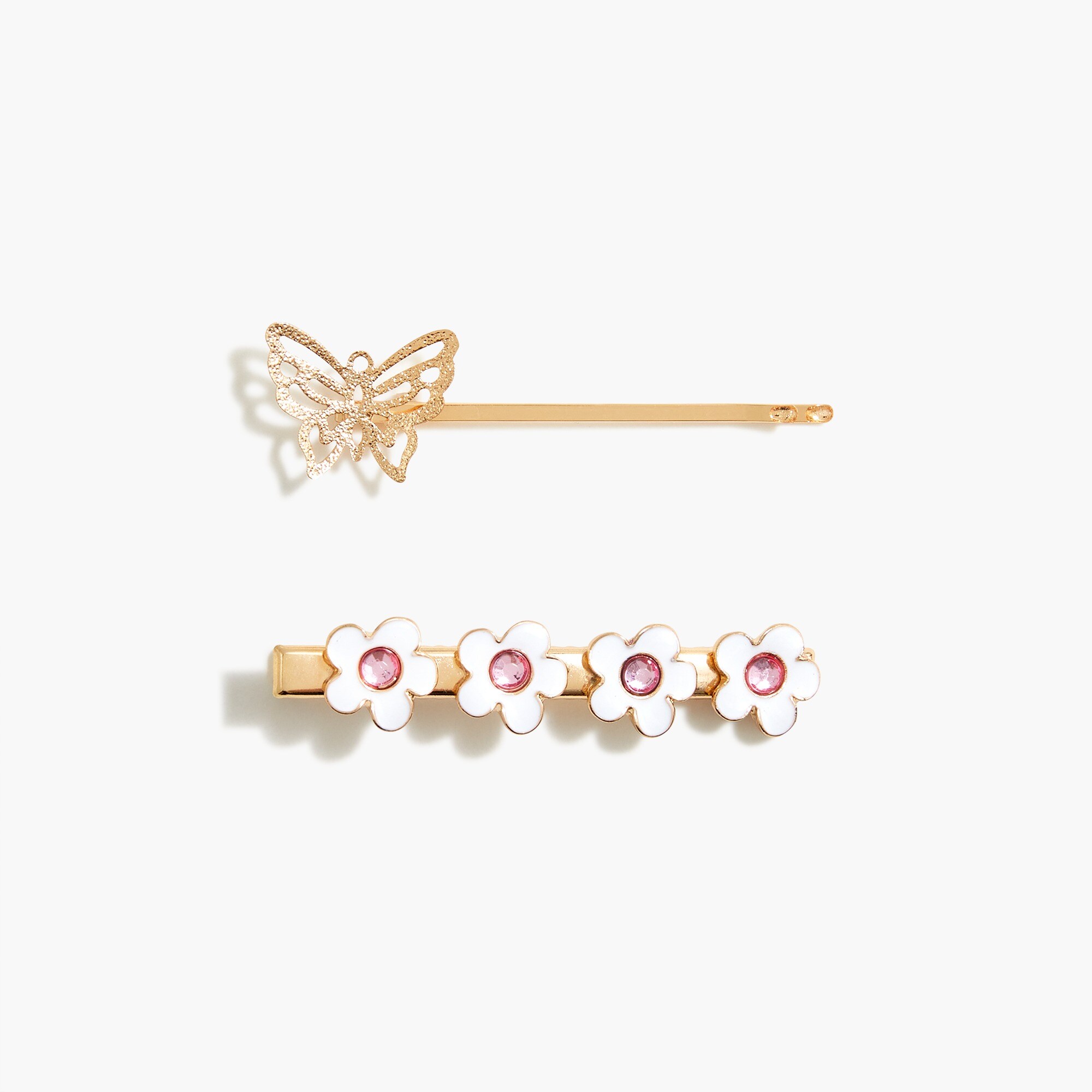 girls' butterfly hair pins pack for girls