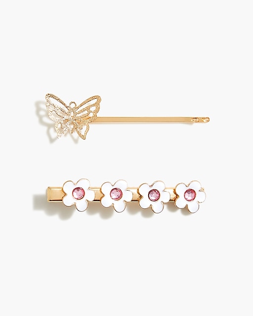  Girls&apos; butterfly hair pins pack