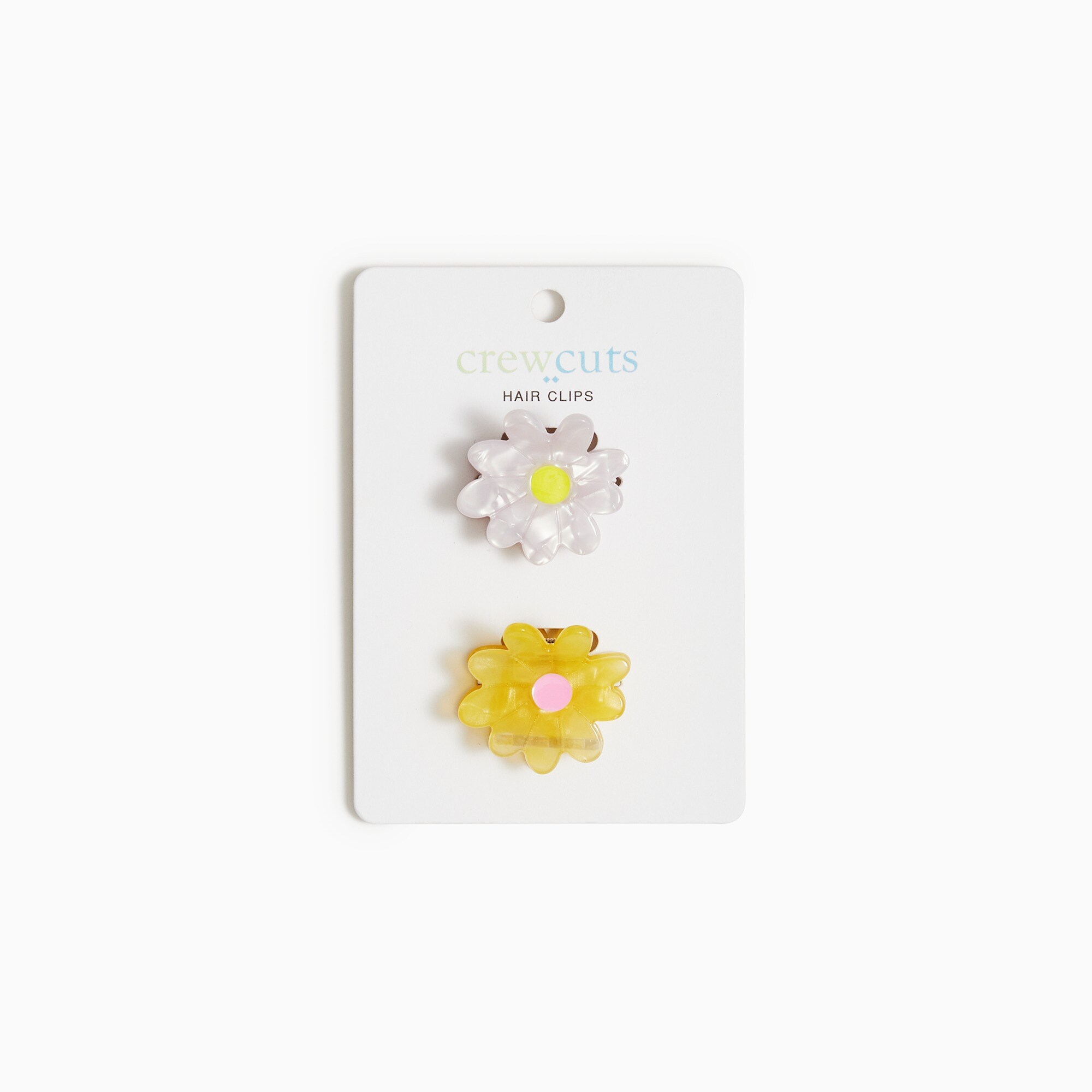 Girls' flower hair clips two-pack