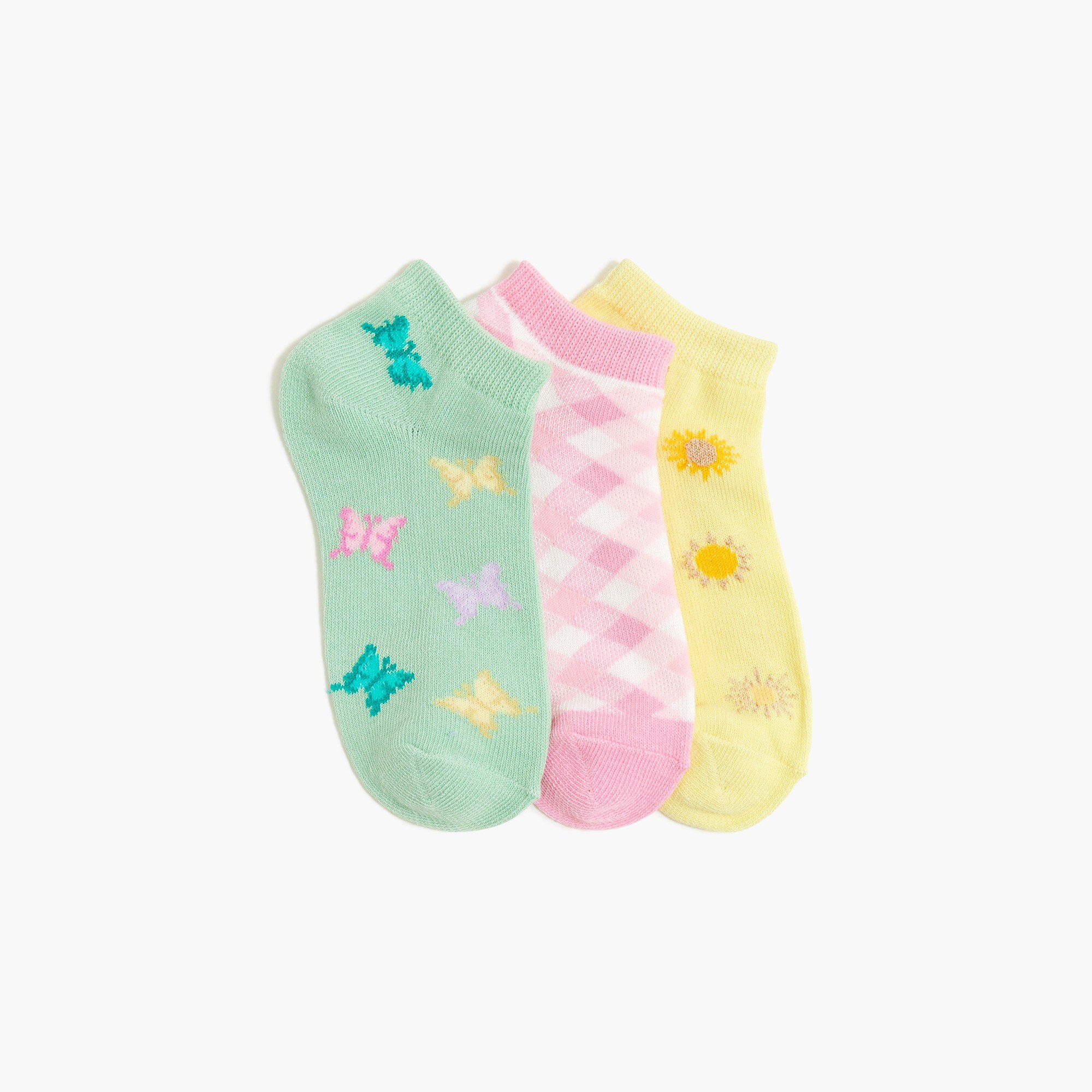 Girls&apos; spring socks three-pack