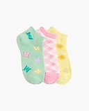 Girls&apos; spring socks three-pack