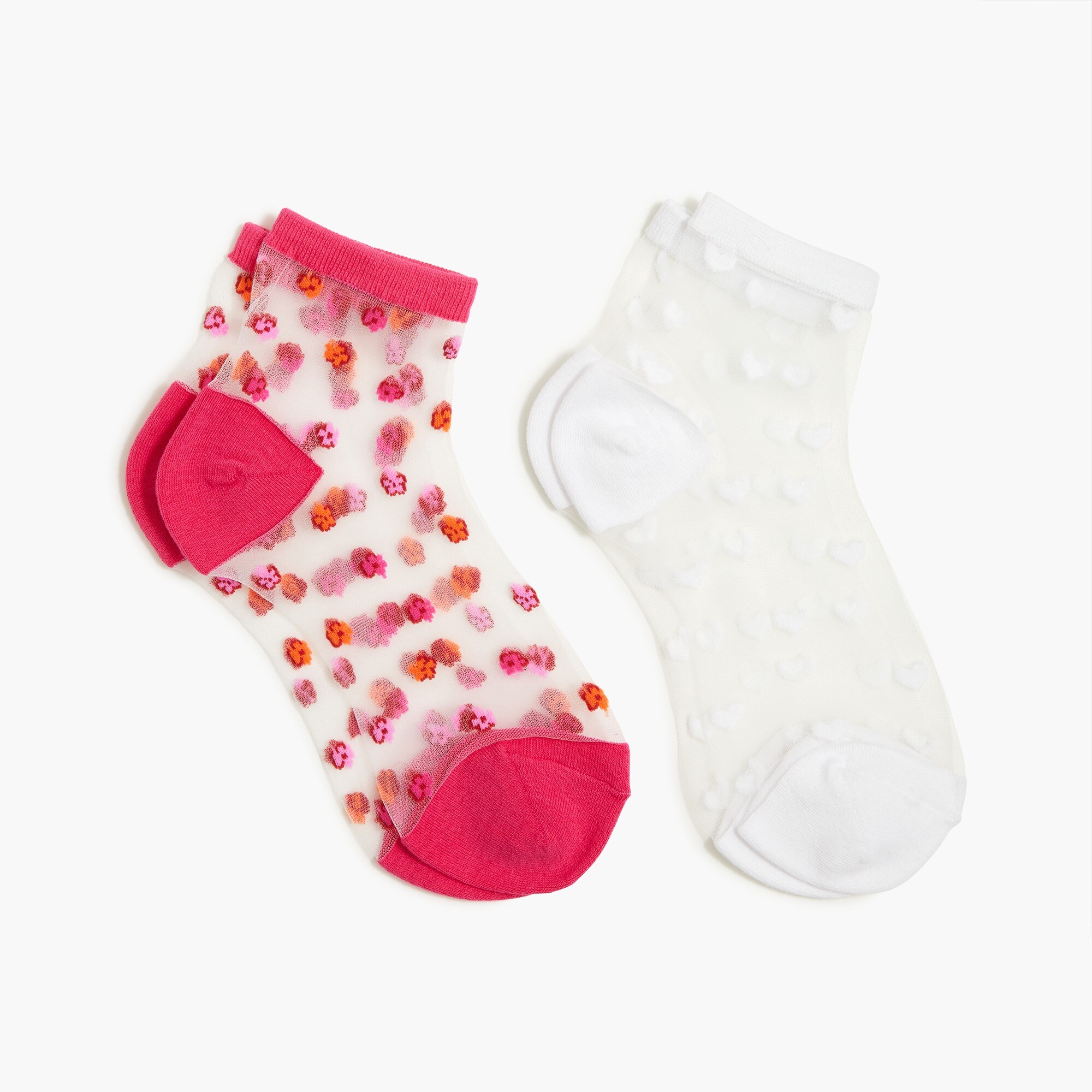Girls' sheer socks two-pack
