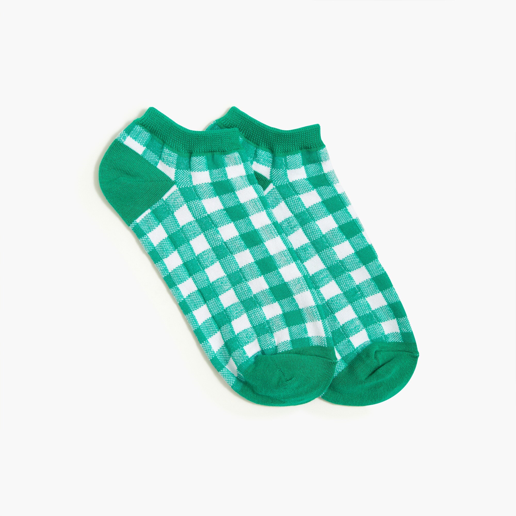 Gingham ankle socks