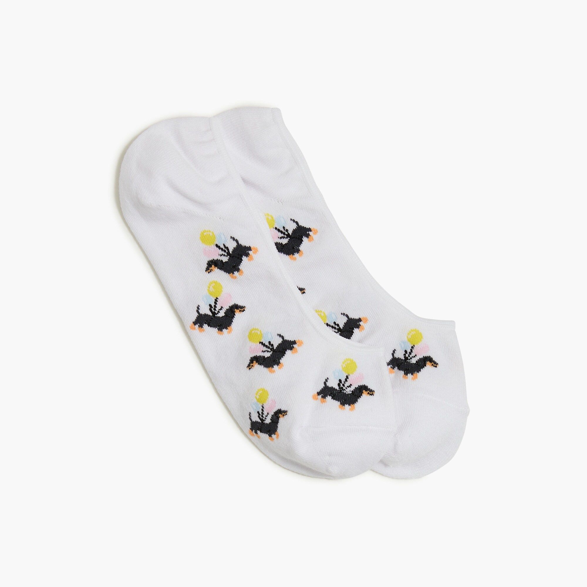 Dachshund balloon no-show socks