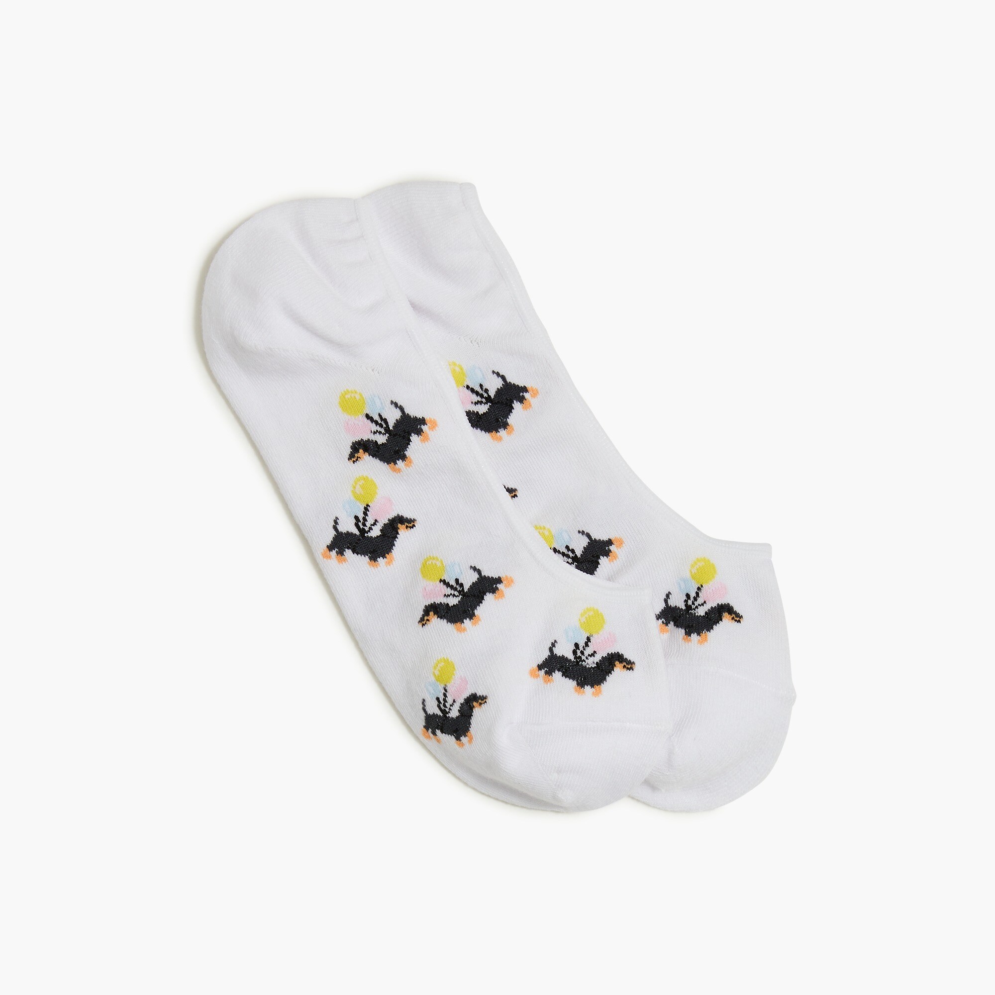 Dachshund balloon no-show socks