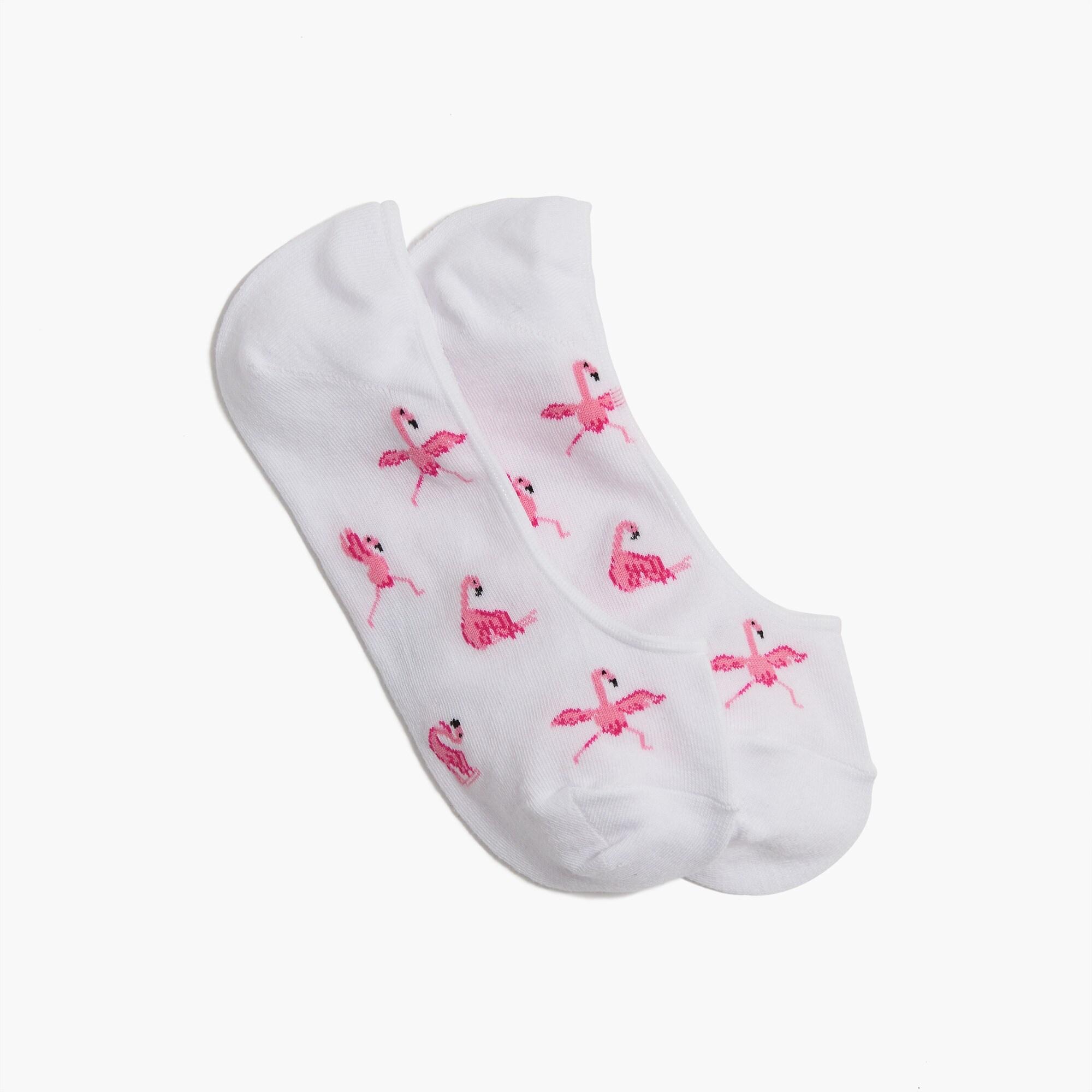 Flamingos yoga no-show socks
