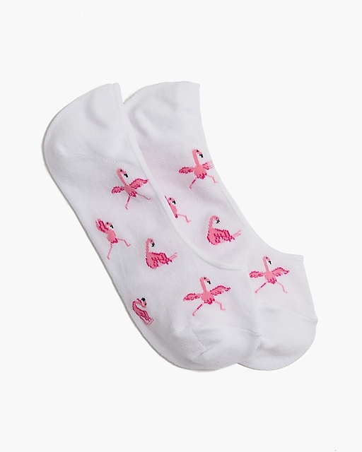  Flamingos yoga no-show socks
