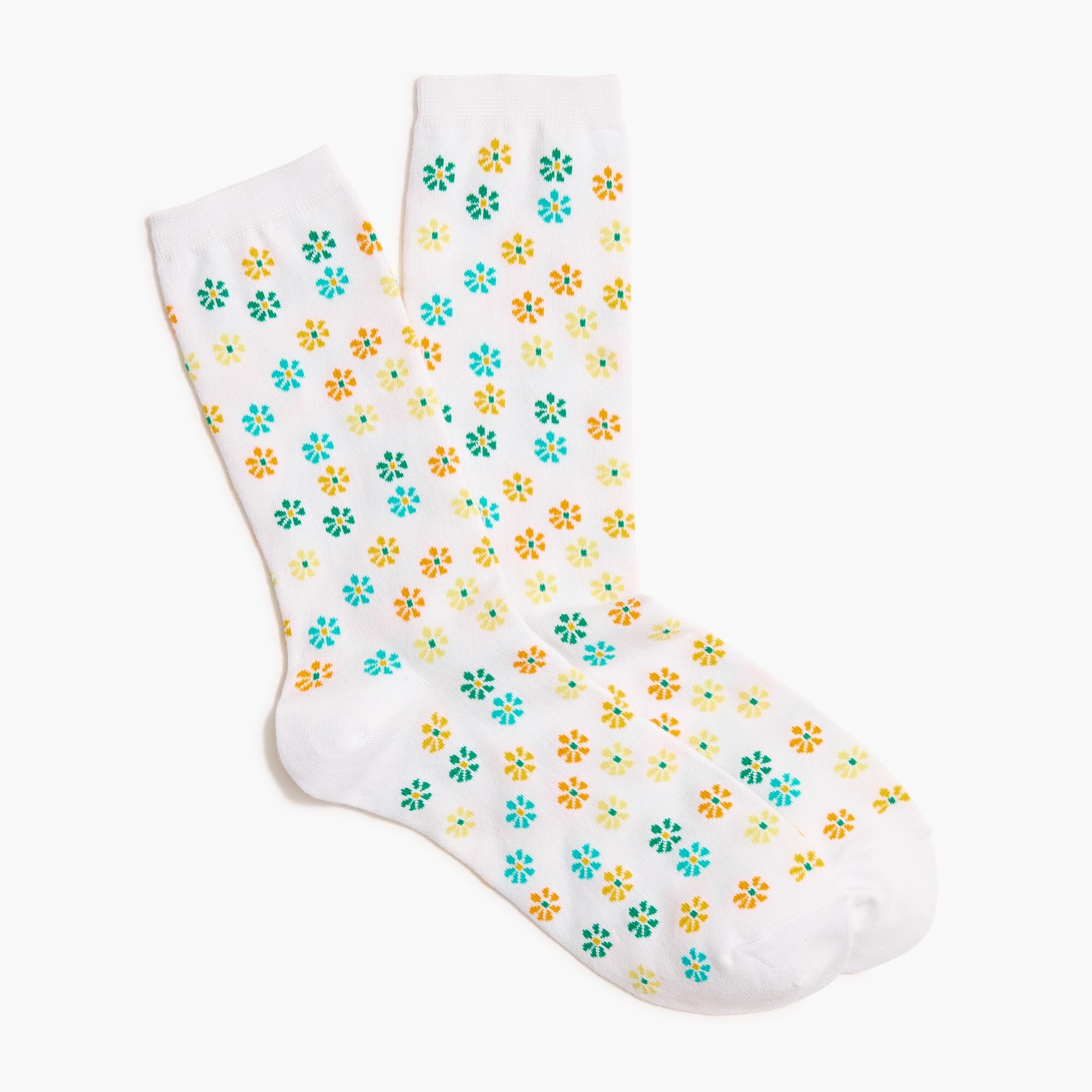 Floral trouser socks
