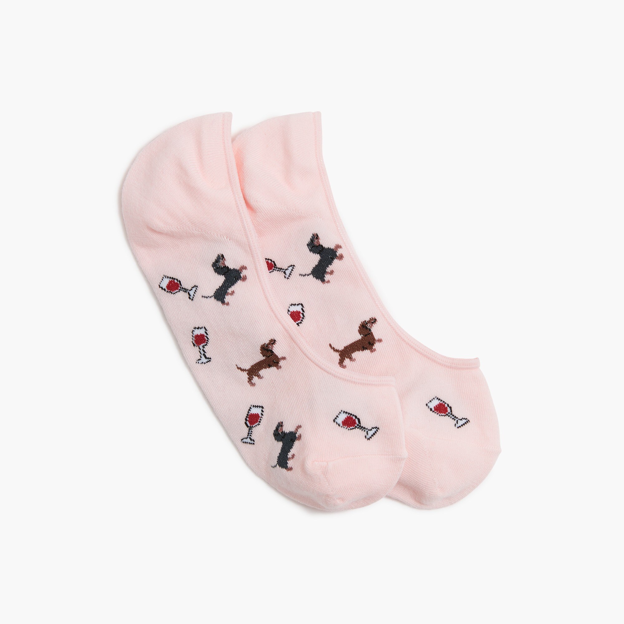 Wine dog no-show socks