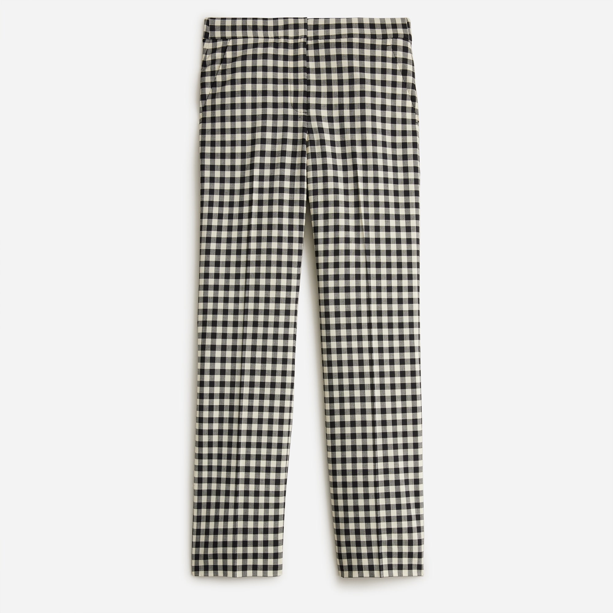 Kate Straight-leg Pant In Gingham Italian Wool Blend For Women | J