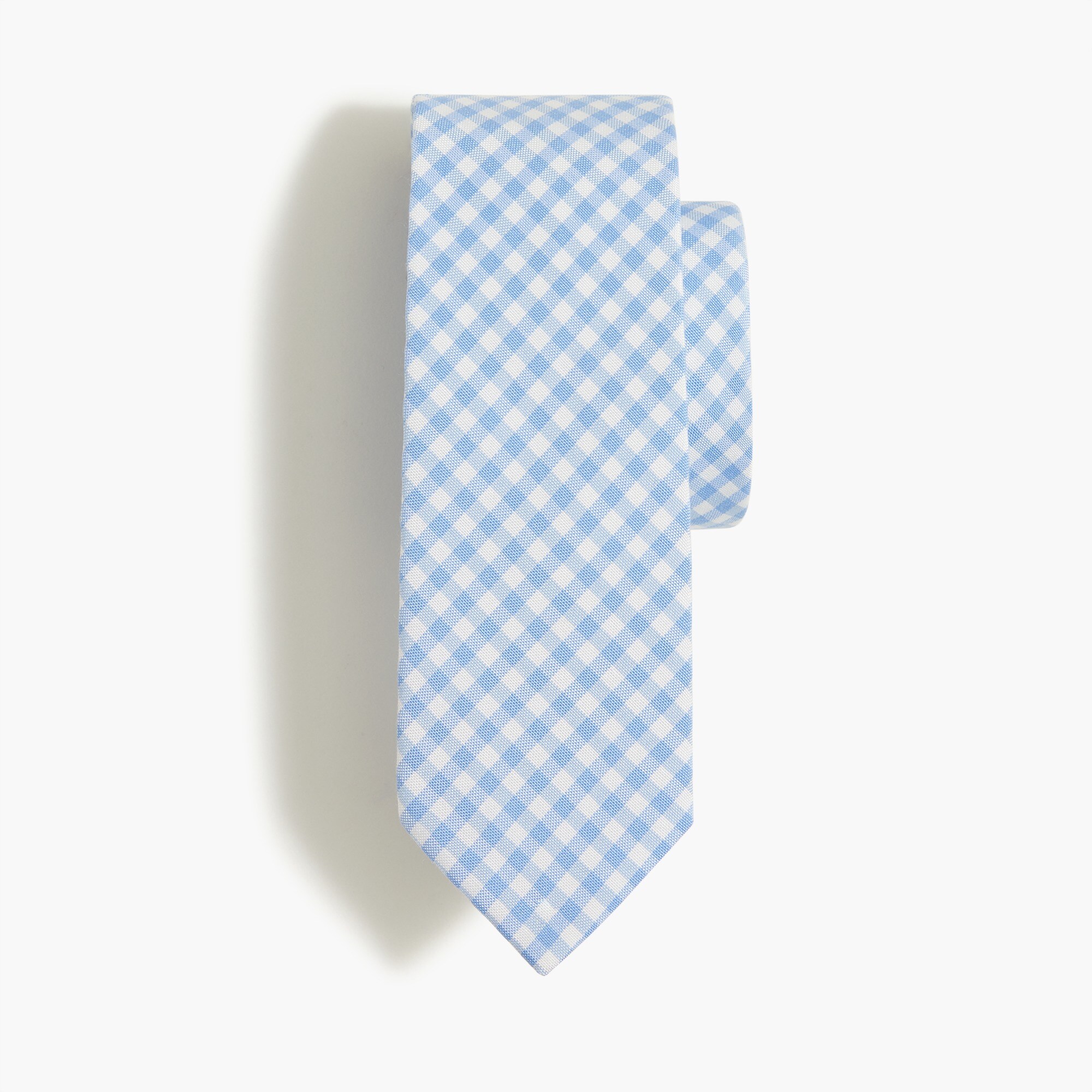 boys' blue gingham tie for boys