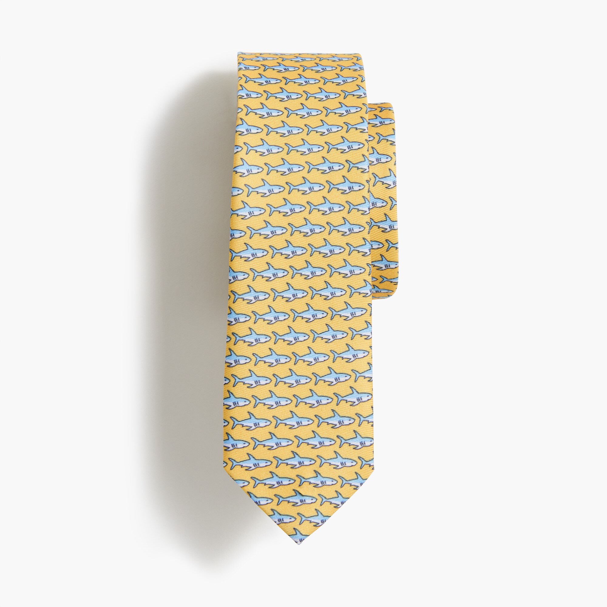 Boys' yellow shark tie