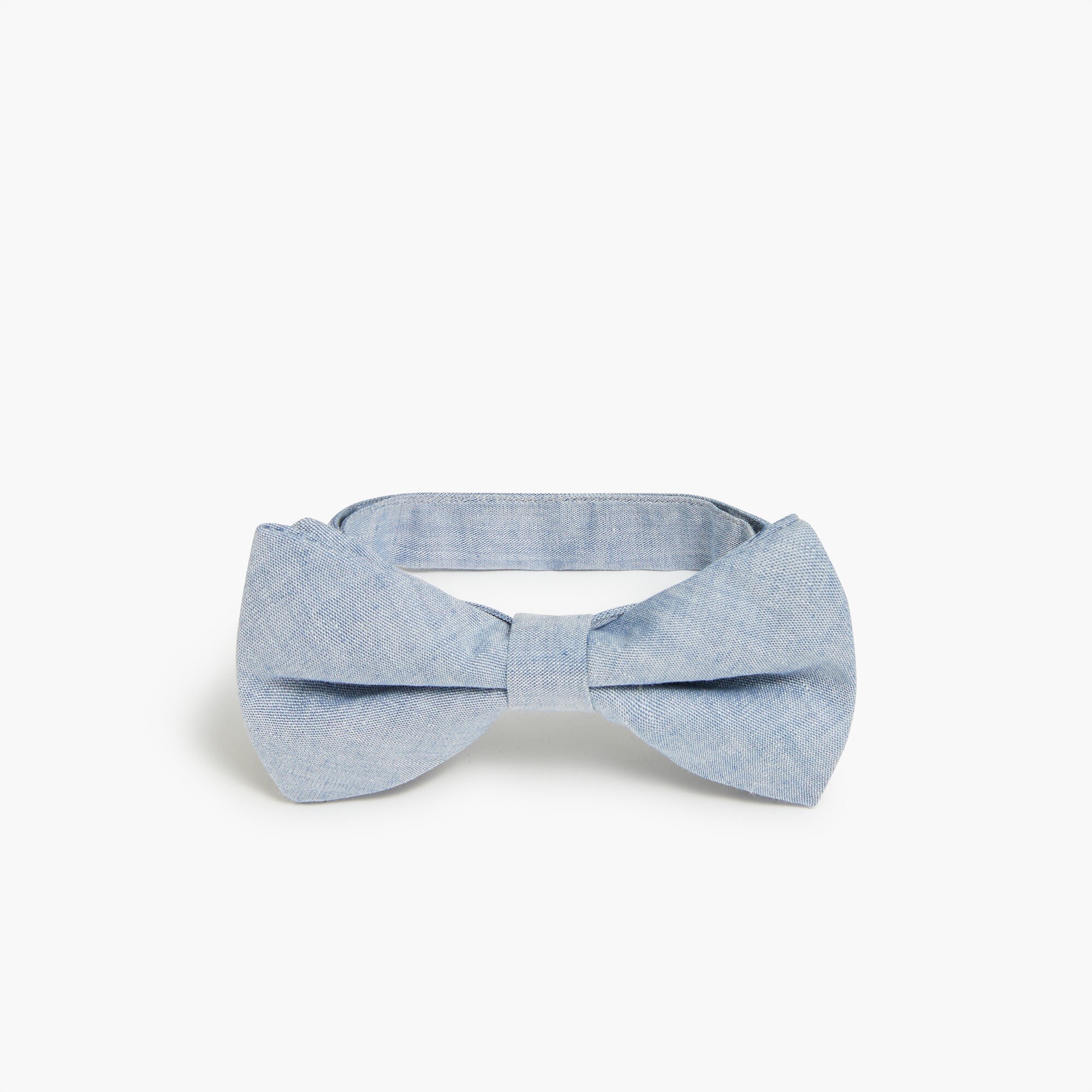 factory: boys&apos; chambray bow tie for boys, right side, view zoomed