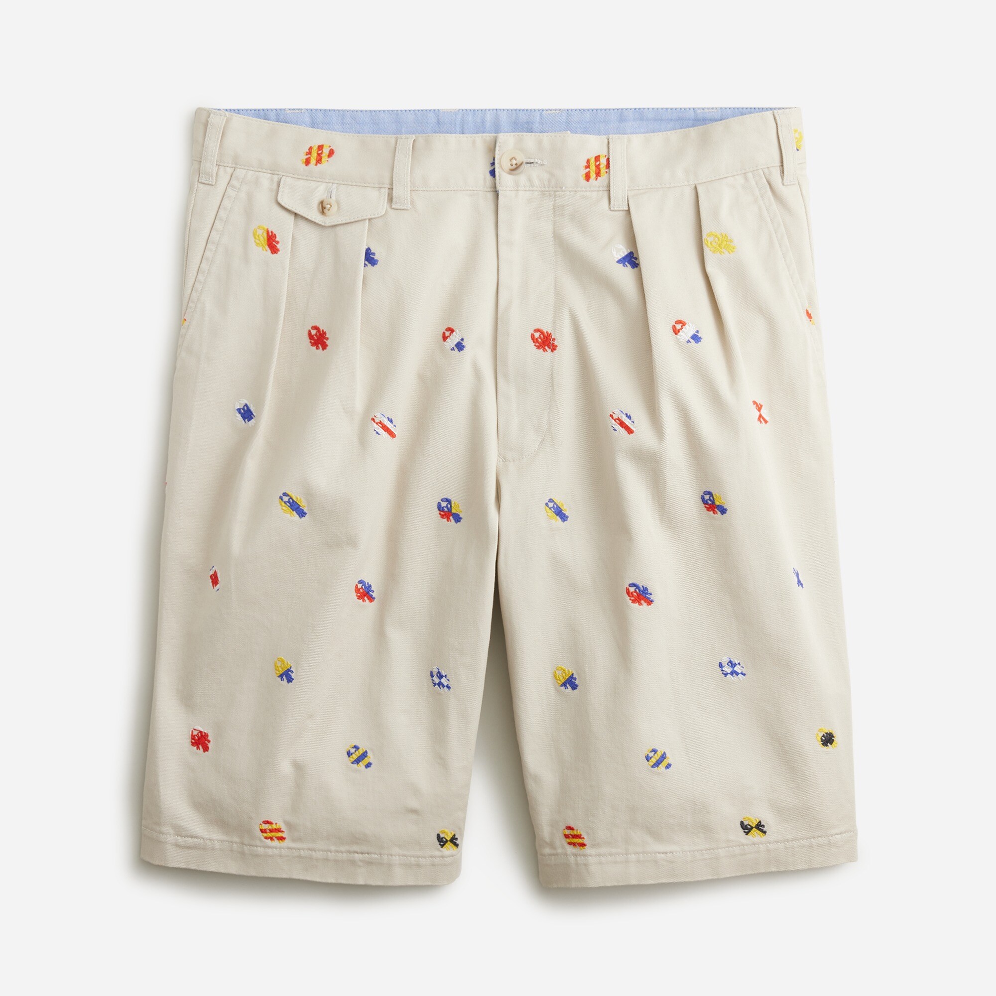  BEAMS PLUS 11&apos;&apos; pleated short in boat print
