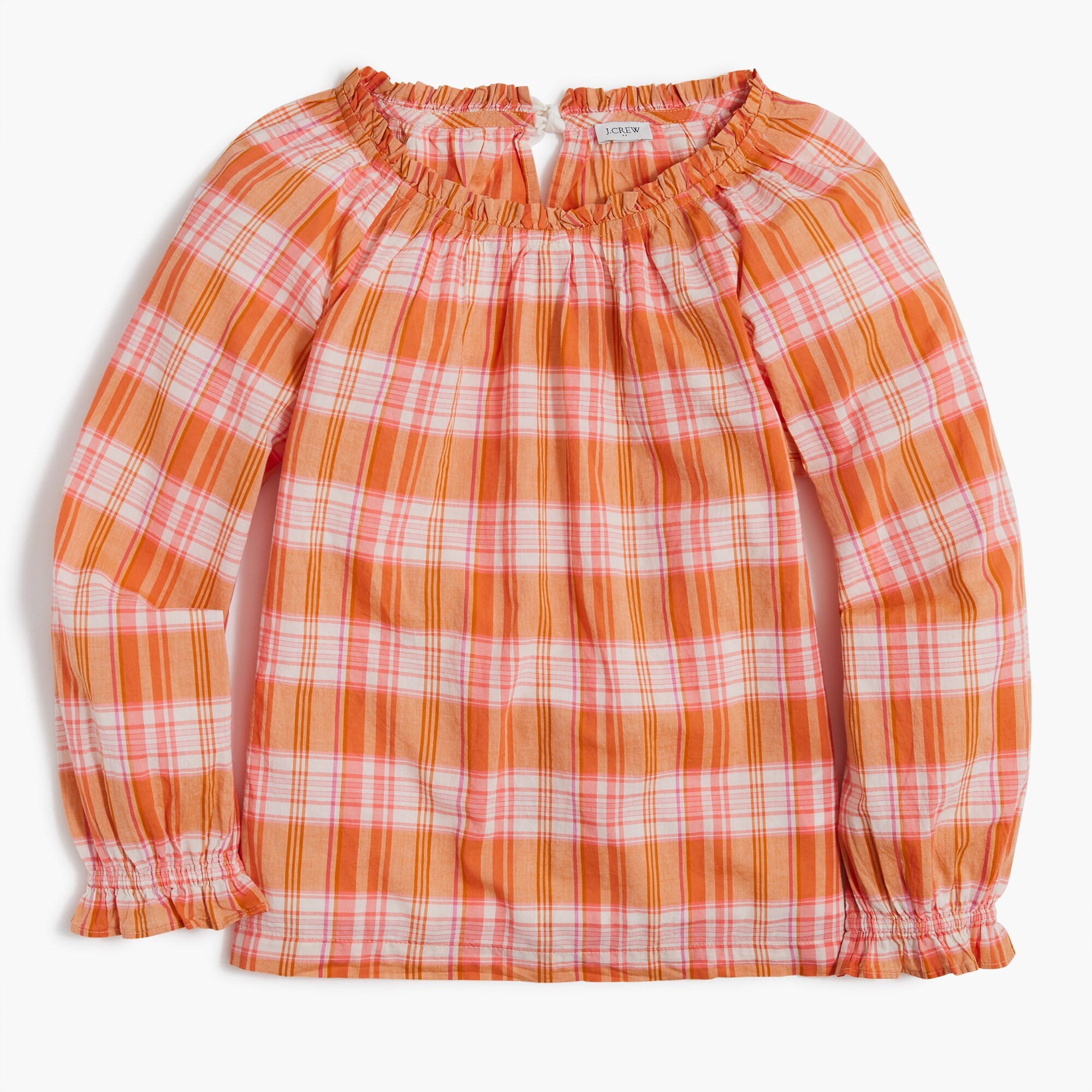 Ruffle tie-back top
