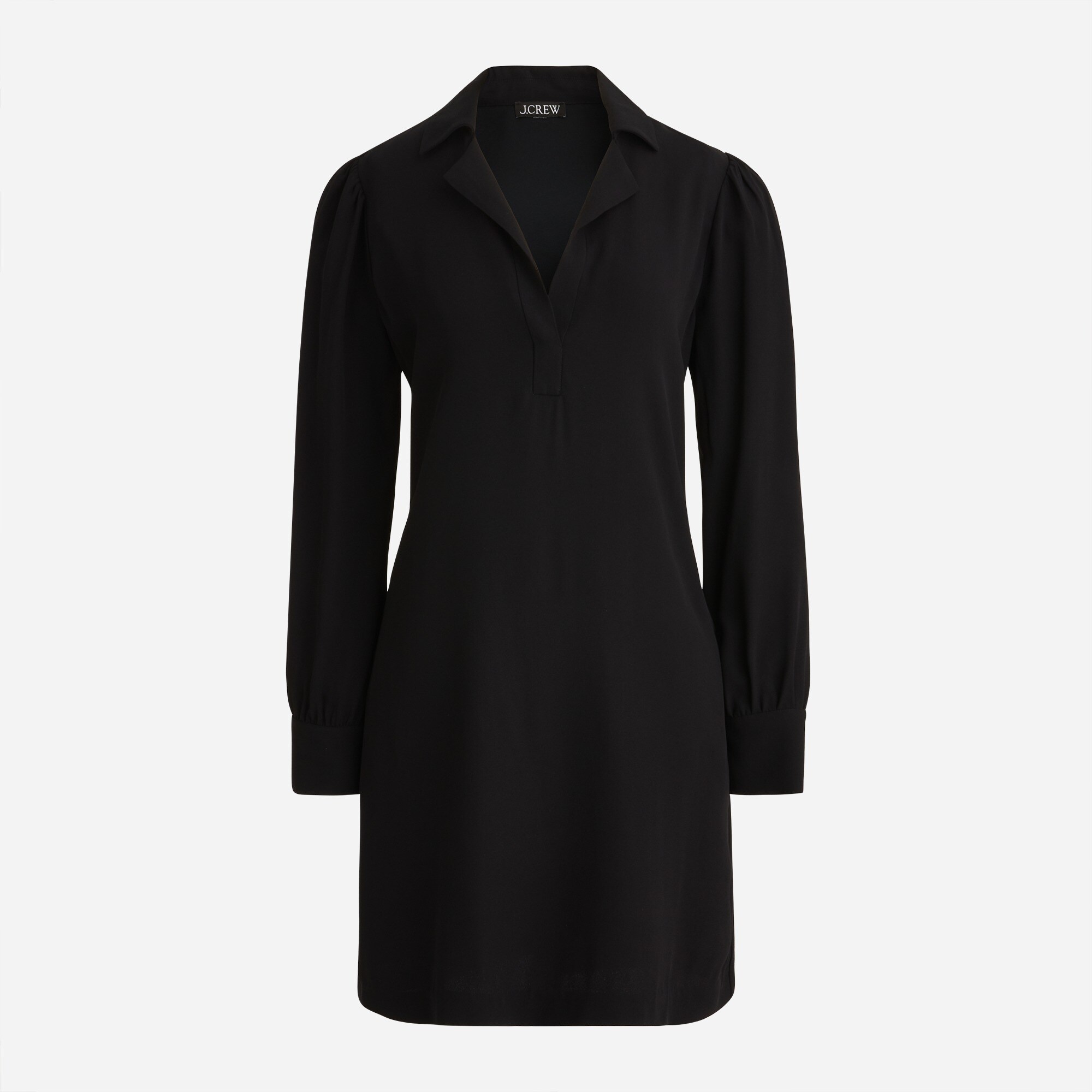 国内発送【J.Crew】Long-sleeve dress in jersey crepe関税込 Long-sleeve Shift Dress In Crepe For Women | J.Crew