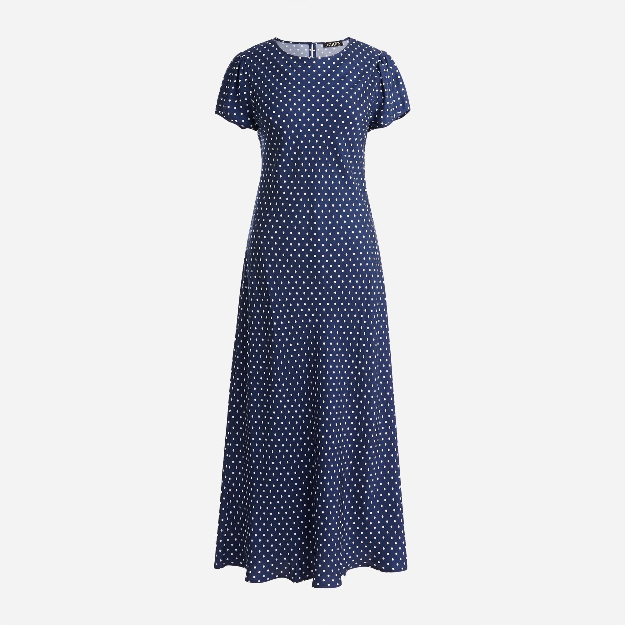 Short-sleeve Gwyneth cupro-blend slip dress in Becklow dot