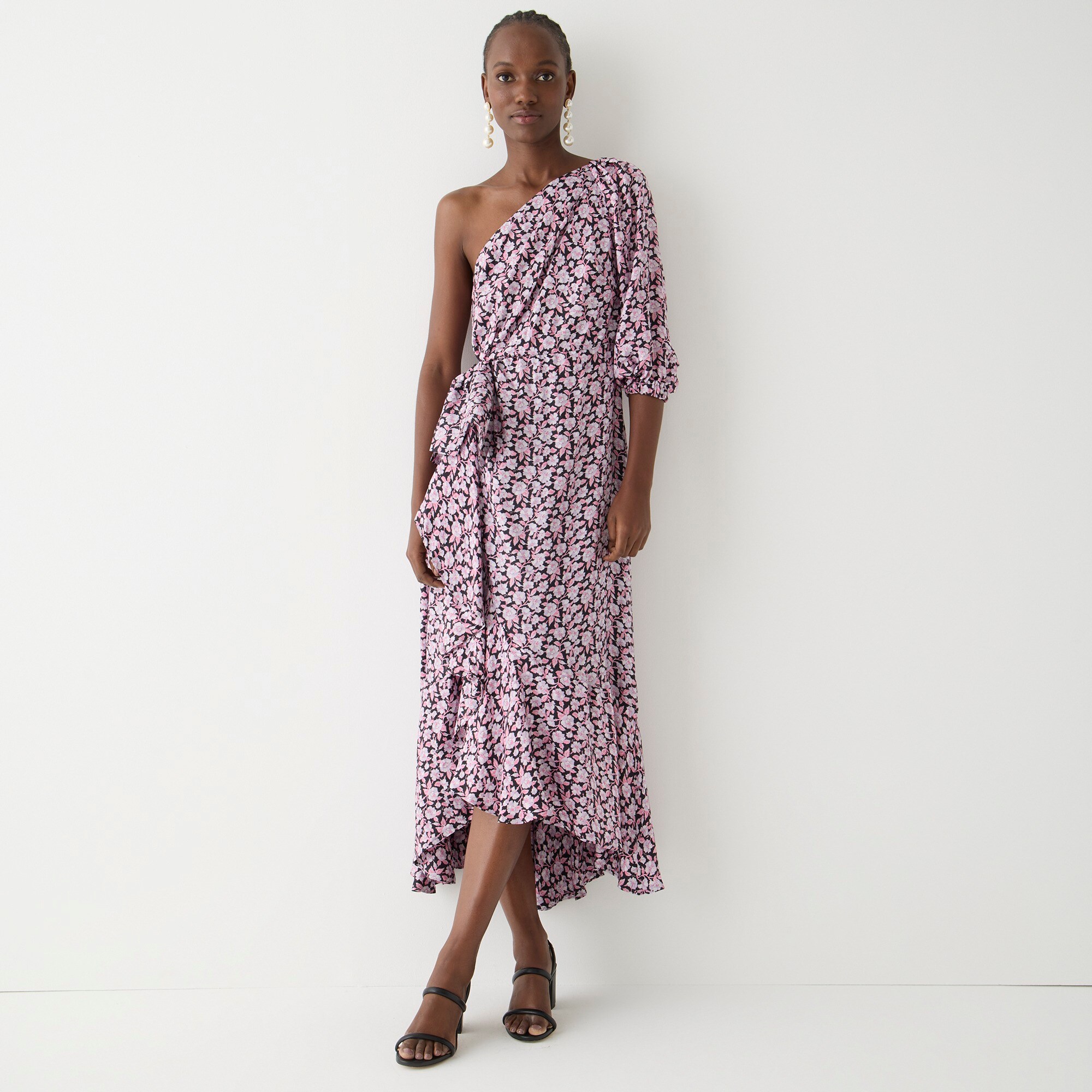 J.Crew: Collection Limited-edition One-shoulder Ruffle-hem Dress In ...