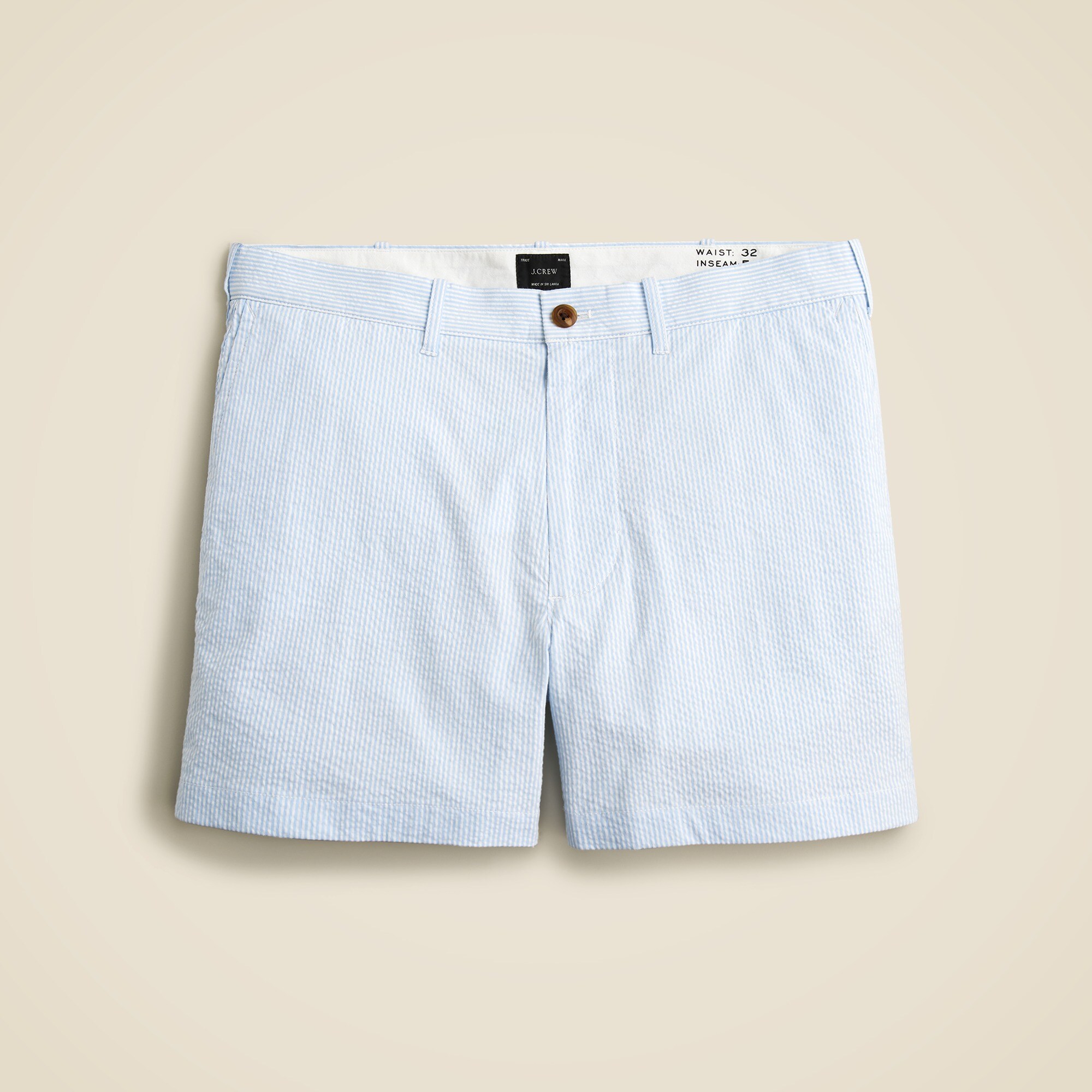 J.Crew 5 Stretch Seersucker Short For Men