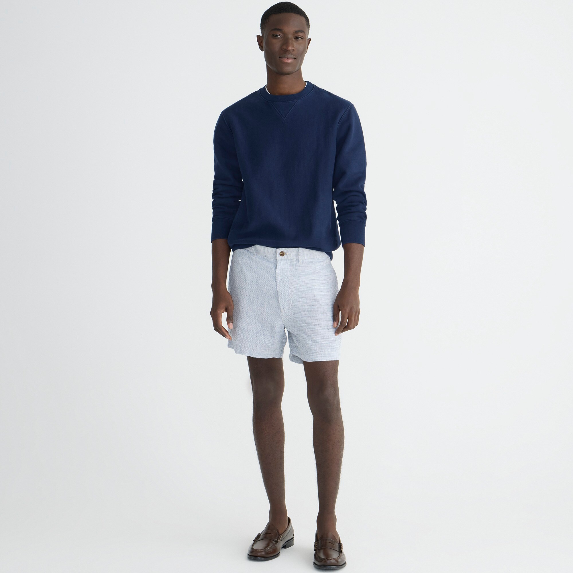 J crew men's linen shorts discount