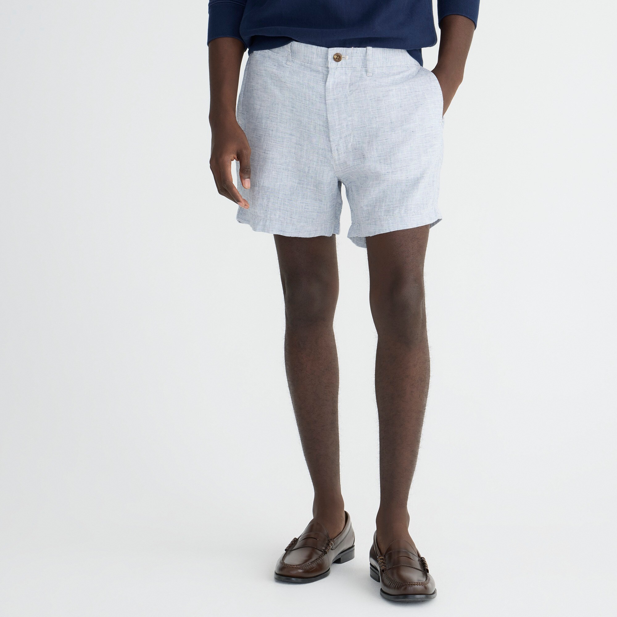 mens 5&quot; linen short