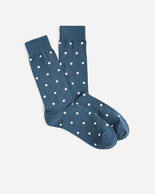 mens Dress socks in dots