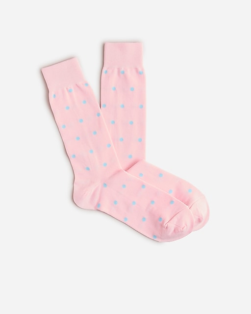 mens Dress socks in dots