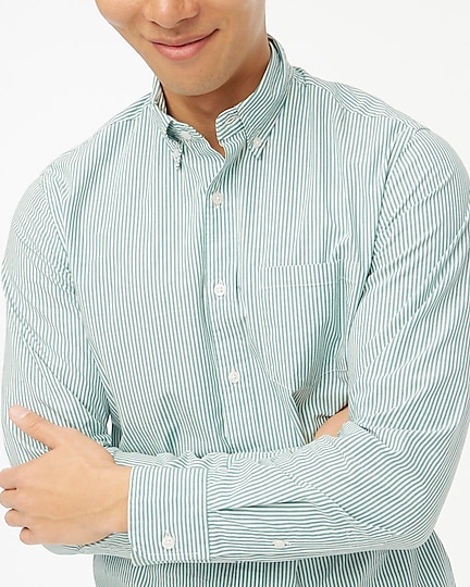 factory: striped slim flex casual shirt for men