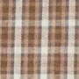 Classic-fit flex casual shirt BROWN WHITE MICRO PLAID