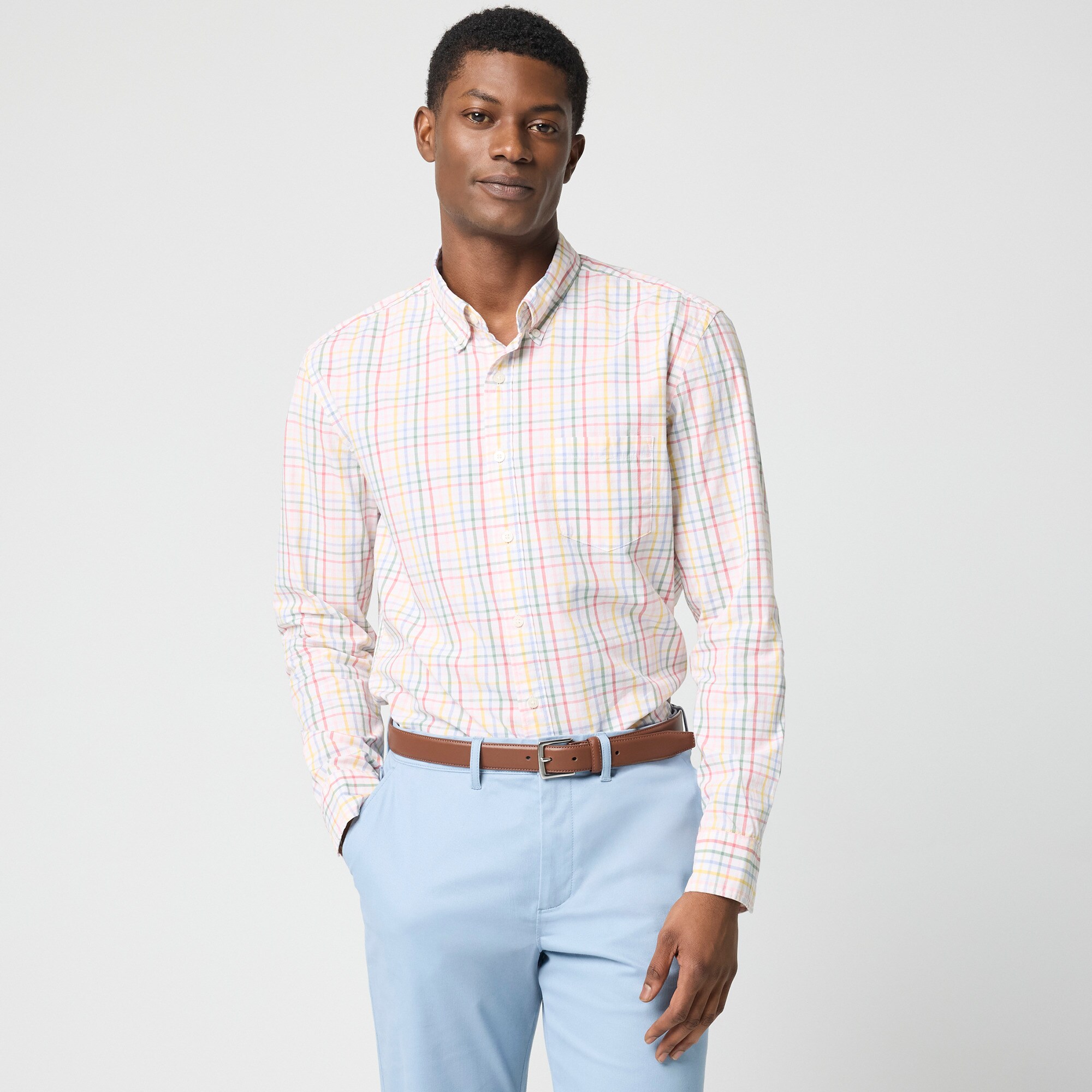 Classic-fit flex casual shirt