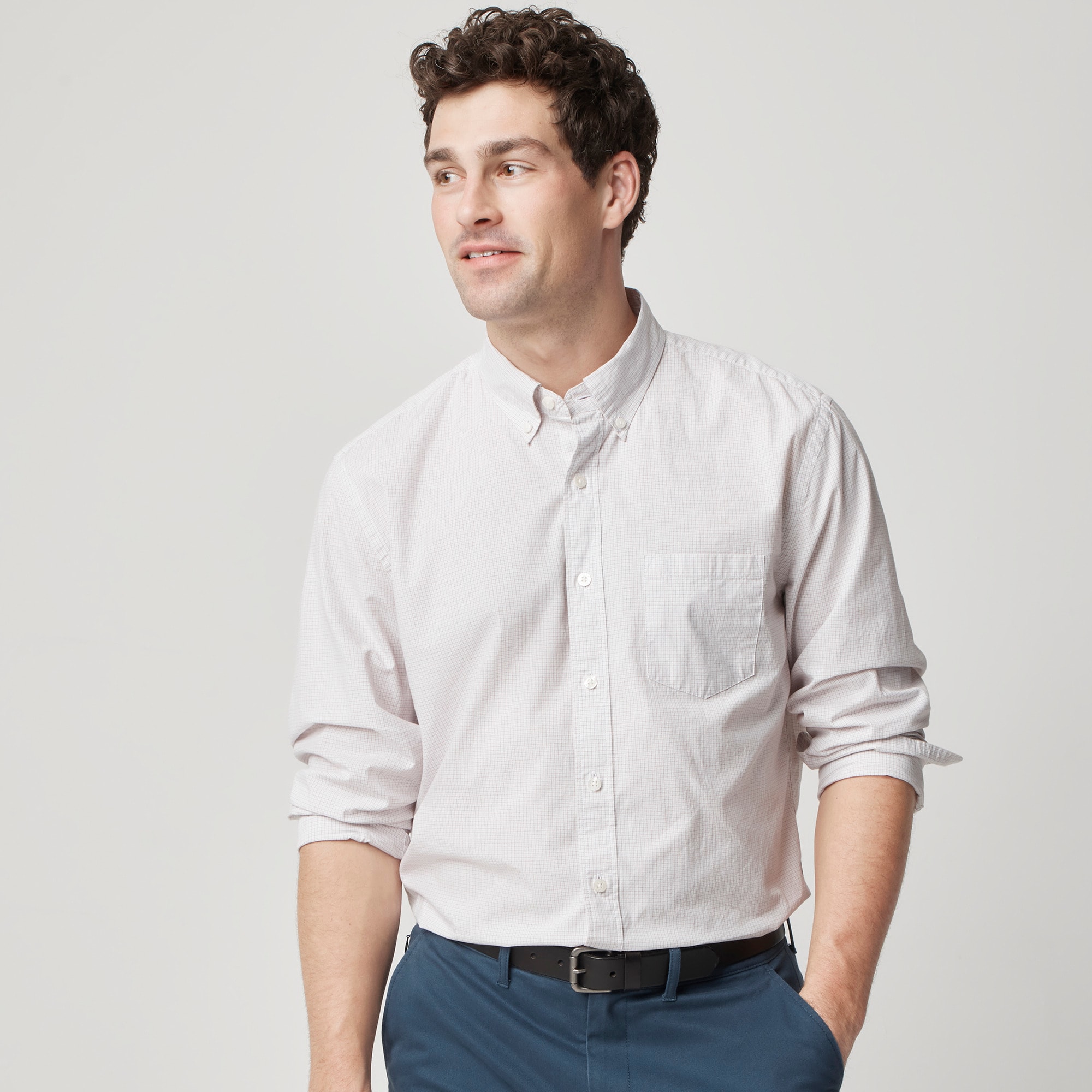 flexwitme fuckmylife DAB 着用 White Classic-fit Flex Casual Shirt For Men | Factory