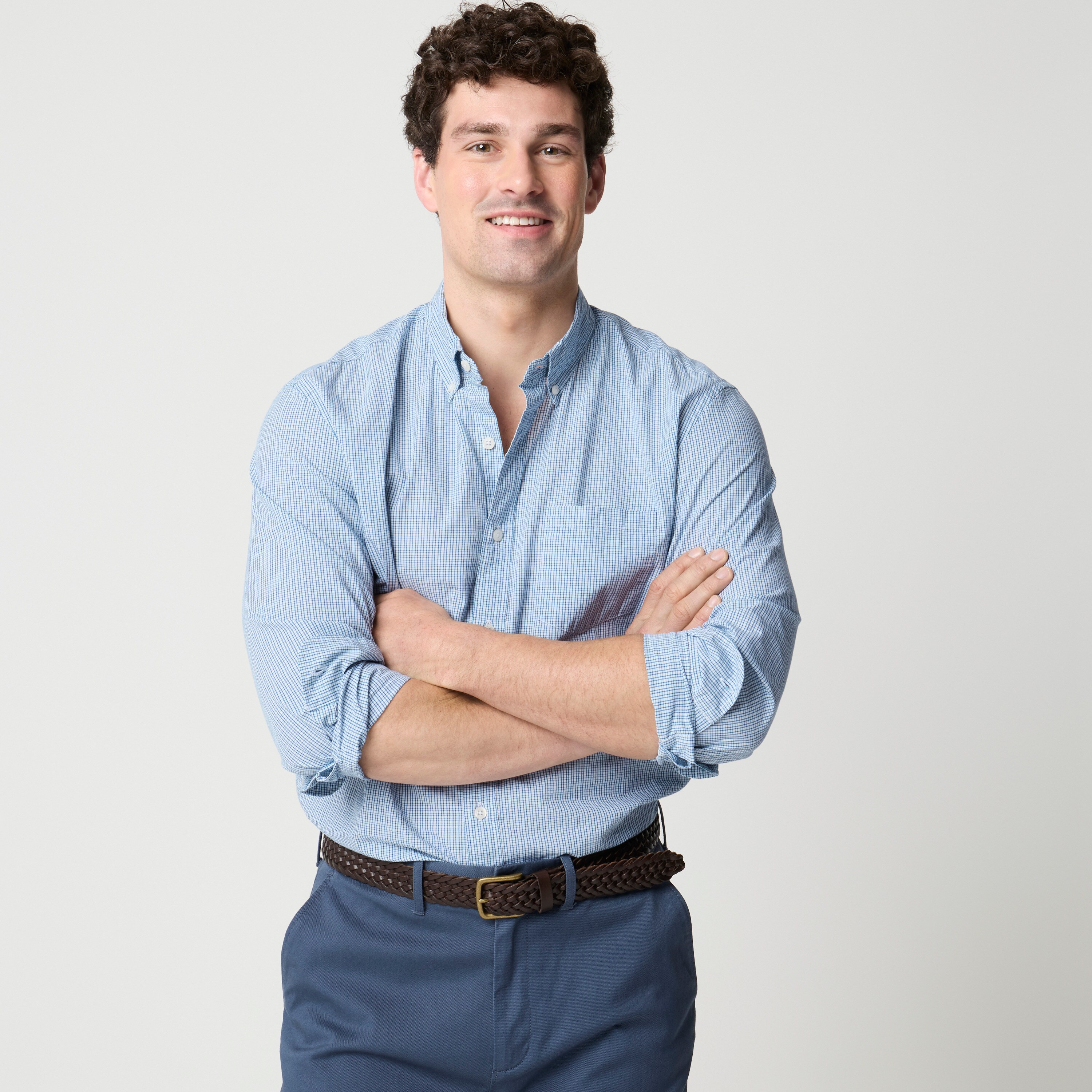 Classic-fit flex casual shirt