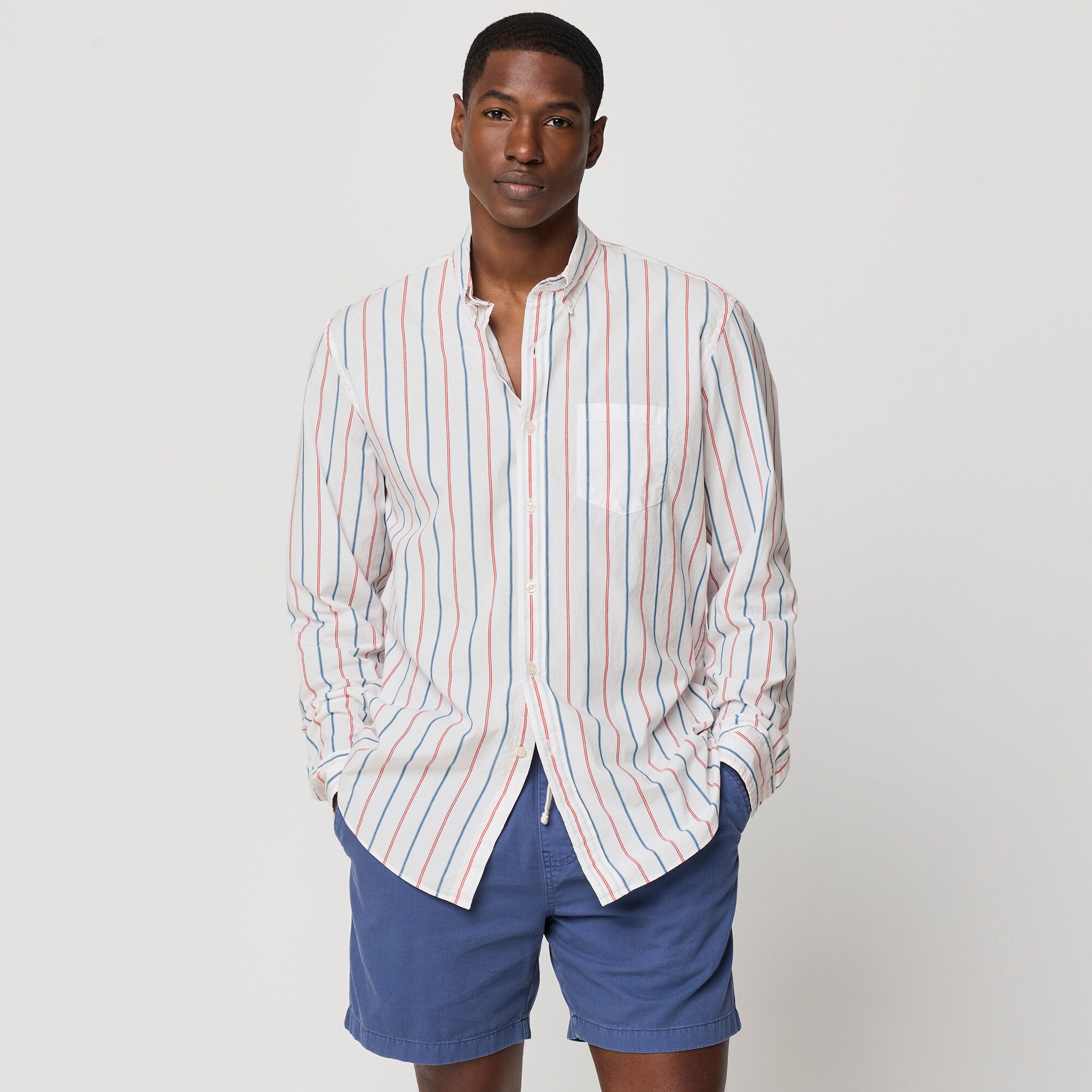 Classic-fit flex casual shirt