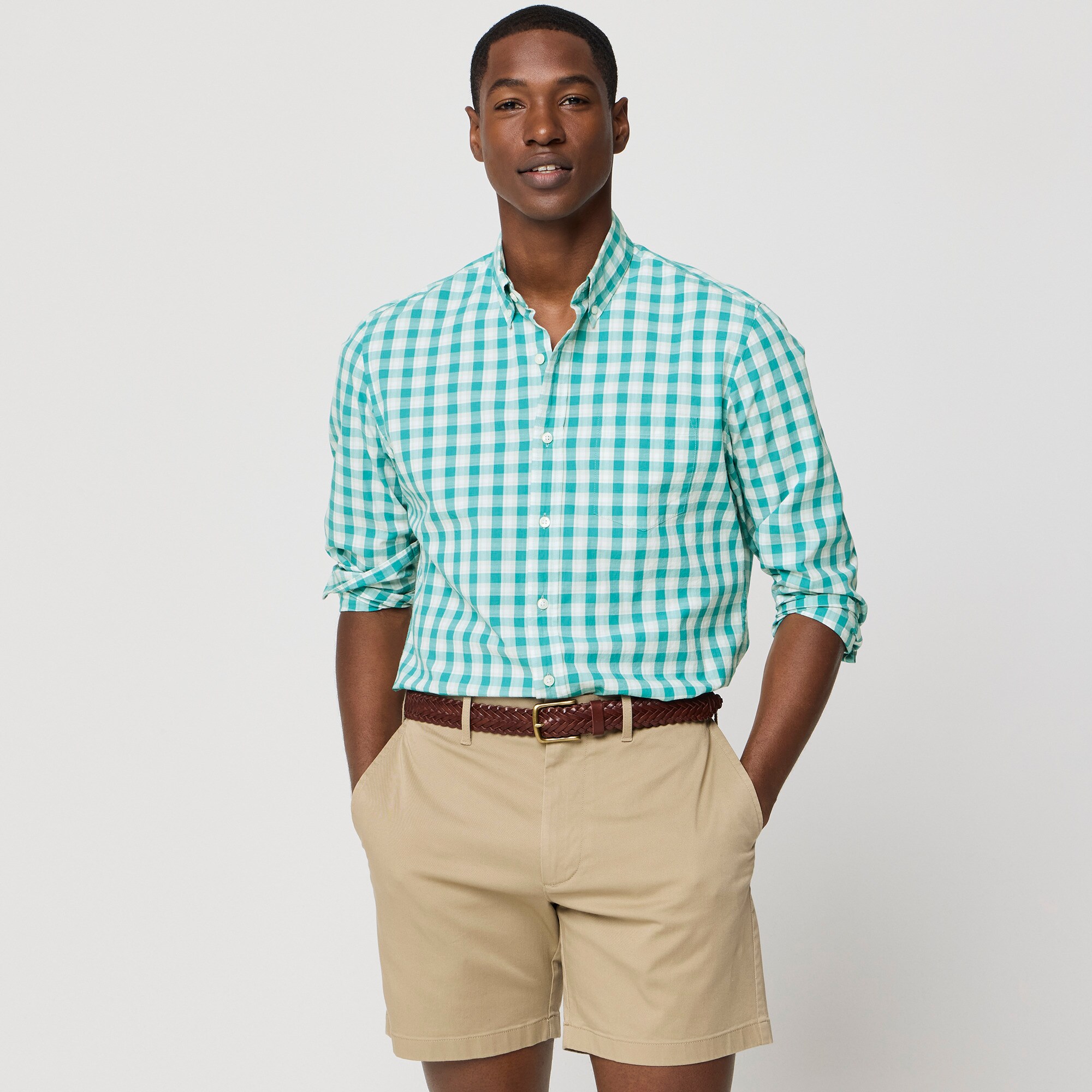 Classic-fit flex casual shirt