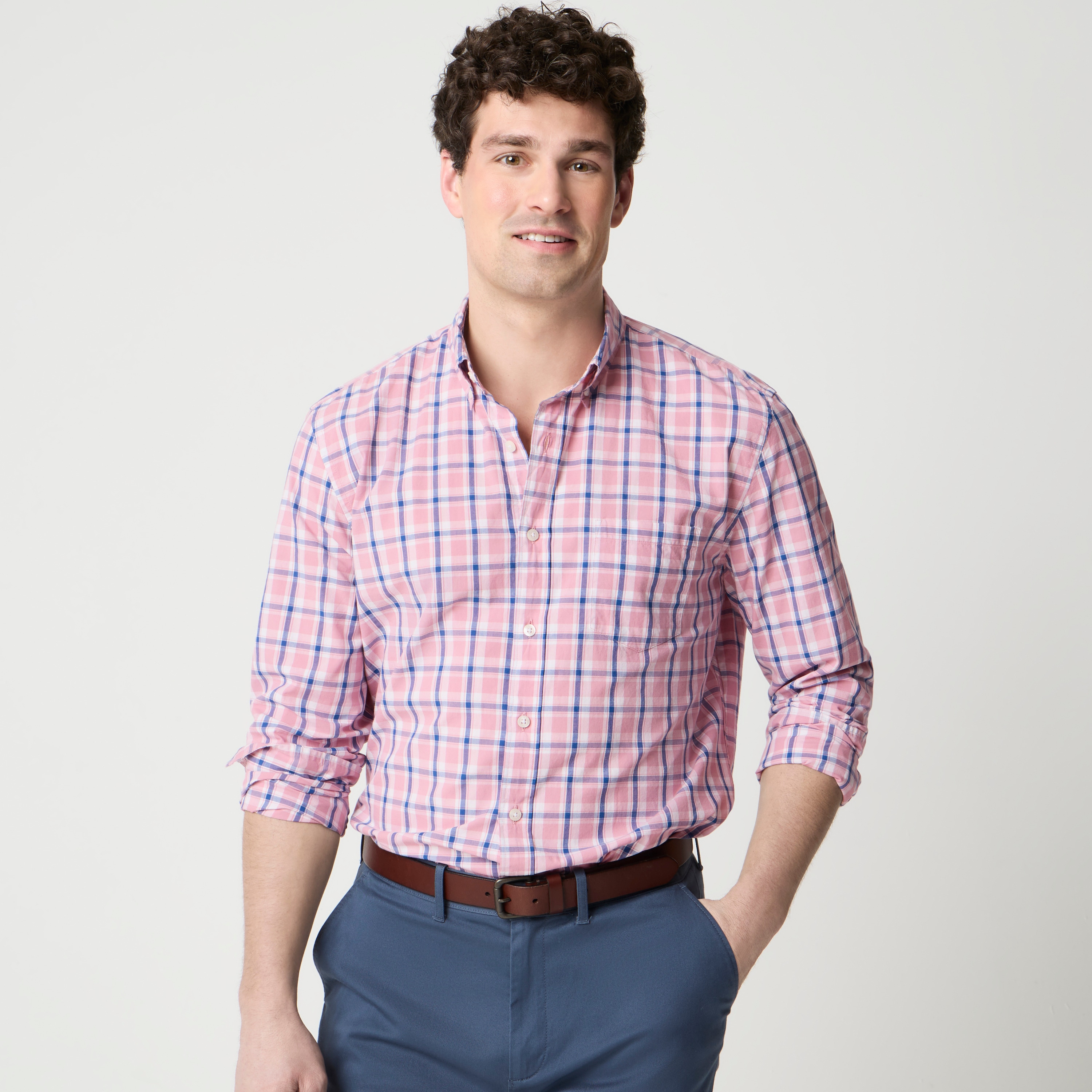 Classic-fit flex casual shirt