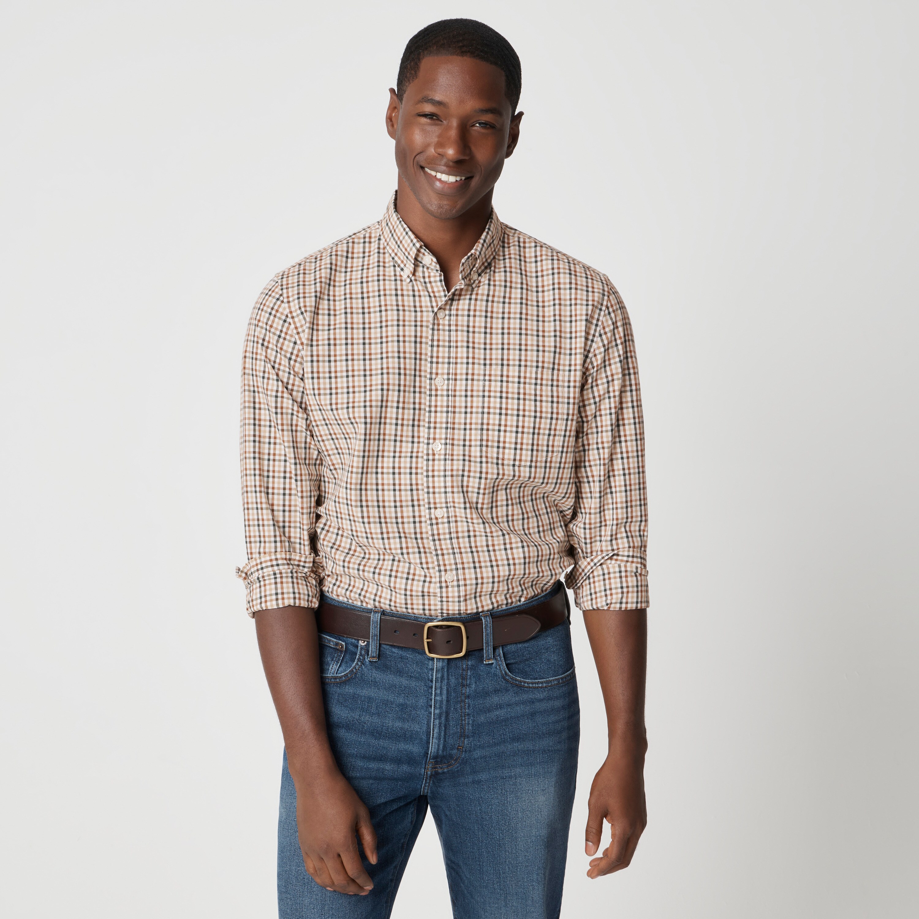Classic-fit flex casual shirt