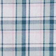 Stewart tartan slim Untucked-fit flex casual shirt DUSTY SHALE ICY PINK