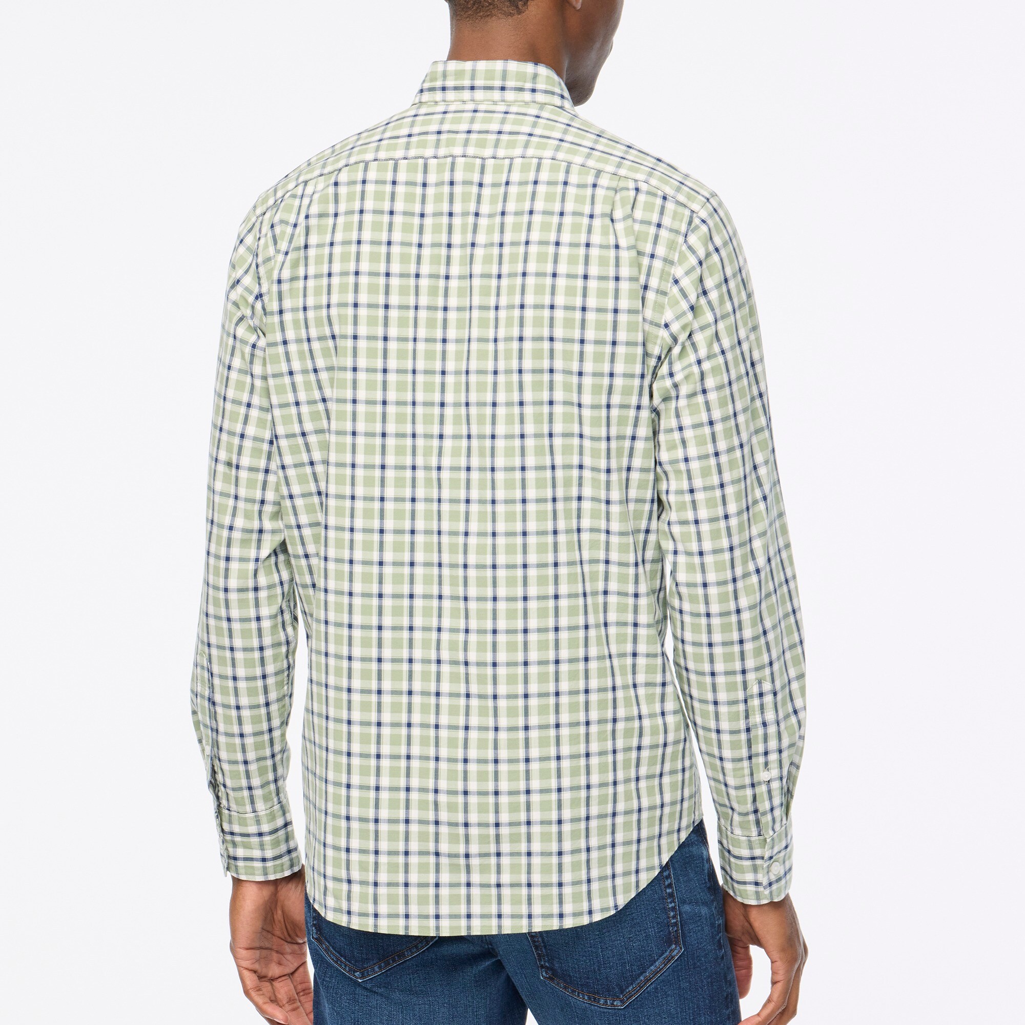★★Adairs★★ Washed crew man to man olive JM7288 Secret Wash Cotton Poplin Shirt For Men | J.Crew