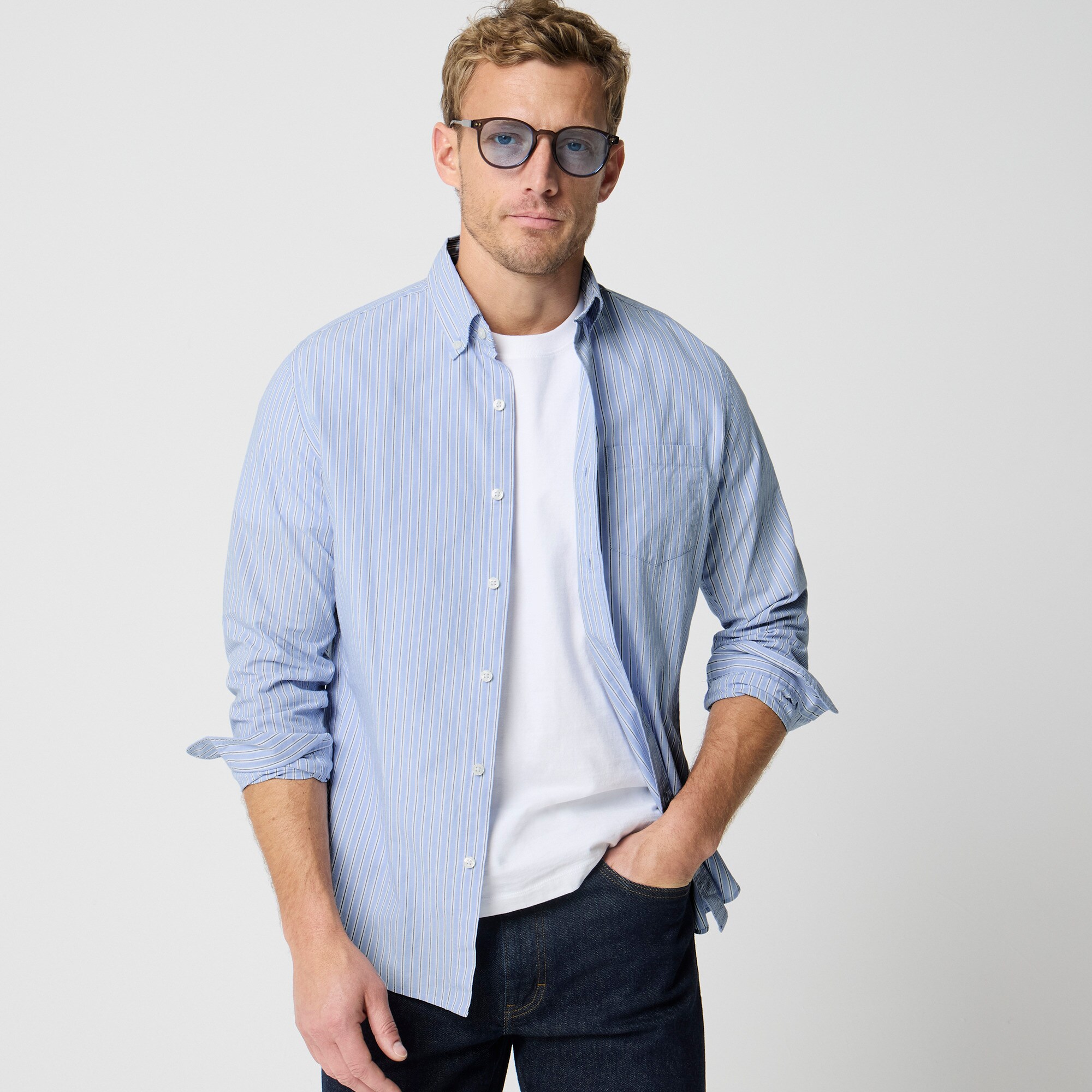 mens Classic flex casual shirt
